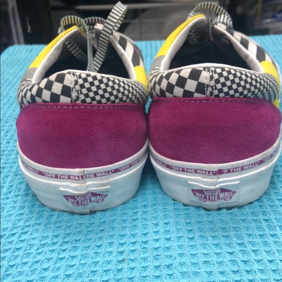 Vans Authentic Pink and Yellow Sneakers Iconic Skate Style - Picture 6 of 6